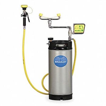BRADLEY Portable Eye Wash Station 5.0 gal., 4T003
