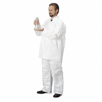DUPONT Disposable Pants 3XL Whit Tyvek(R) PK50, 25RR03
