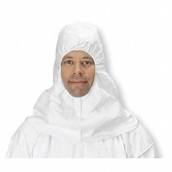 DUPONT Disposable Hood Elastic White PK100, 4T063