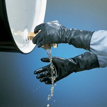 HONEYWELL NORTH Chemical Resistant Glove 13 mil Sz 10 PR, 4T453