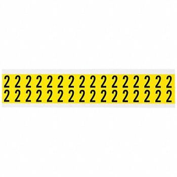 BRADY D4796 Carded Numbers and Letters 2, 4T696