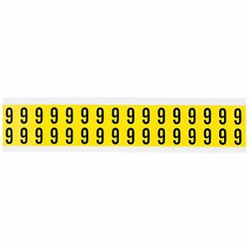 BRADY D4796 Carded Numbers and Letters 6, 4T700