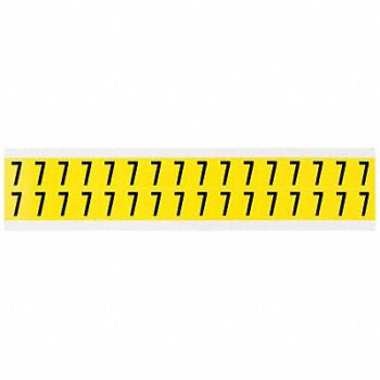 BRADY D4796 Carded Numbers and Letters 7, 4T701