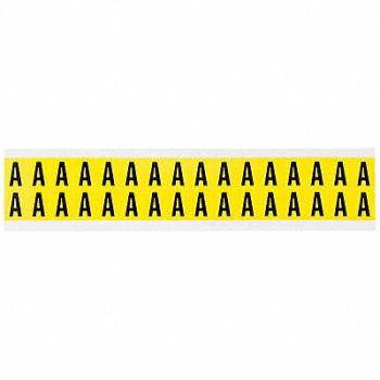 BRADY D4797 Letter Identification Card A PK32, 4T704