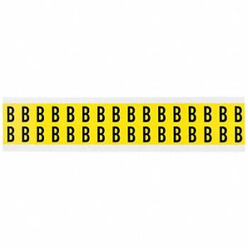 BRADY D4797 Letter Identification Card B PK32, 4T705