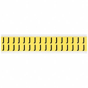 BRADY D4797 Letter Identification Card J PK32, 4T713
