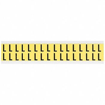 BRADY D4797 Letter Identification Card L PK32, 4T715