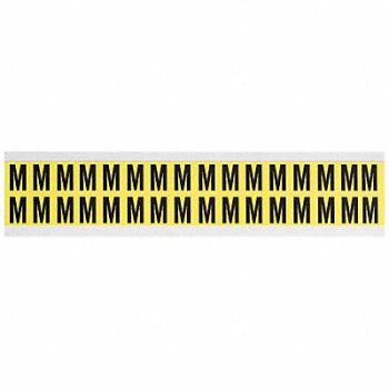 BRADY D4797 Letter Identification Card M PK32, 4T716