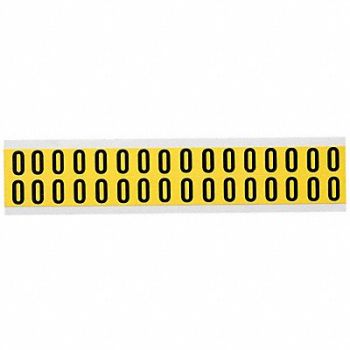 BRADY D4797 Letter Identification Card O PK32, 4T718