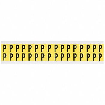 BRADY D4797 Letter Identification Card P PK32, 4T719