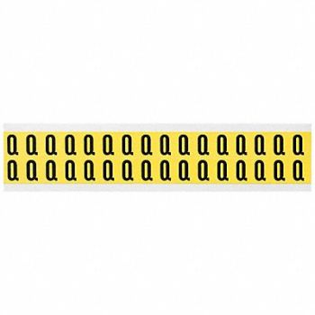 BRADY D4797 Letter Identification Card Q PK32, 4T720