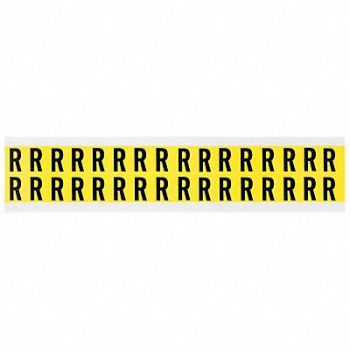 BRADY D4797 Letter Identification Card R PK32, 4T721