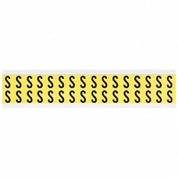 BRADY D4797 Letter Identification Card S PK32, 4T722