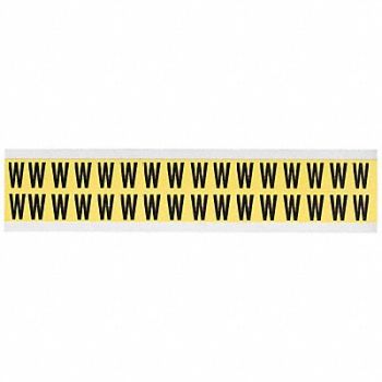 BRADY D4797 Letter Identification Card W PK32, 4T726
