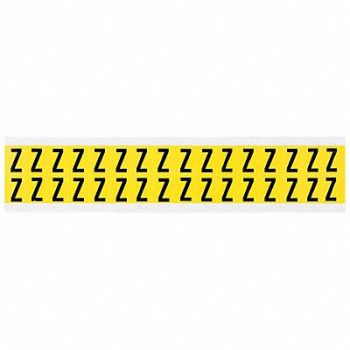 BRADY D4797 Letter Identification Card Z PK32, 4T729
