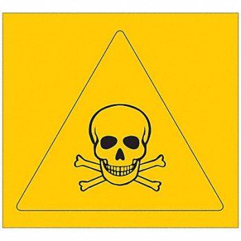 BRADY Right-to-Know Label 2-1/4 H 2-1/4 W PK4, 20TH48
