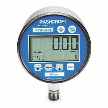 ASHCROFT D8577 Gauge Pressure Digital, 4TA29