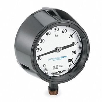 ASHCROFT K4218 Pressure Gauge 0 to 100 psi 4-1/2In, 4TA46