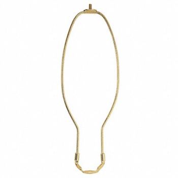 GRAINGER APPROVED Detachable Harp 12 In HRP BRS Finish, 4TGU5