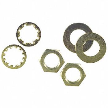 GRAINGER APPROVED Assorted Nuts/Washers PK6, 4TGW7