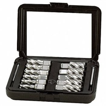 GRAINGER APPROVED Annular Cutter Set 11pc HSS, 4THF6