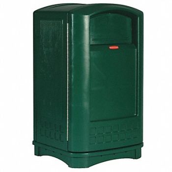 RUBBERMAID COMMERCIAL PRODUCTS D0245 Trash Can 50 gal Green HDPE, 4TJ49