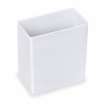 AKRO-MILS Bin Cups Clear Polymer 3 in, 4TJ75