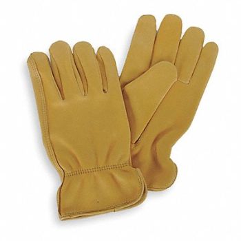 CONDOR D1651 Leather Gloves Yellow S PR, 4TJX6