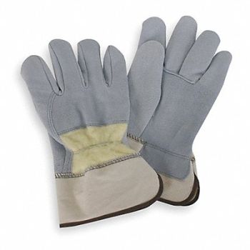 CONDOR Leather Gloves Gray L PR, 4TJX7