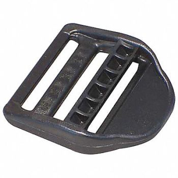 BULK-STRAP Slide Bar Buckle 1-1/2 in Plastic PK25, 4TLR1