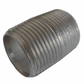 GRAINGER APPROVED Close Nipple 2 In Fully Thrd 316, 4TPP1