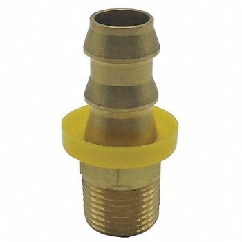 SPEEDAIRE Push on Hose Fitting 1/2 x3/8 BarbxNPT, 4TT16