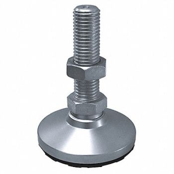 S W MANUFACTURING Level Mount Swivel Stud 1/4-20 1in Base, 14H391
