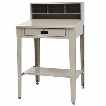 GRAINGER APPROVED Open 55.5 x34 x30 Beige NonMbl, 4TX91