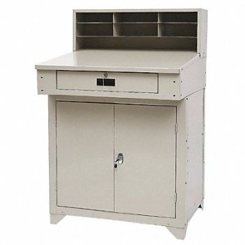 GRAINGER APPROVED Cabinet 53 x34 x30 Beige NonMbl, 4TX92