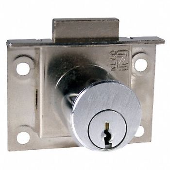 COMPX NATIONAL Deadbolt Latch Drawer Lock Steel, 4TXY6