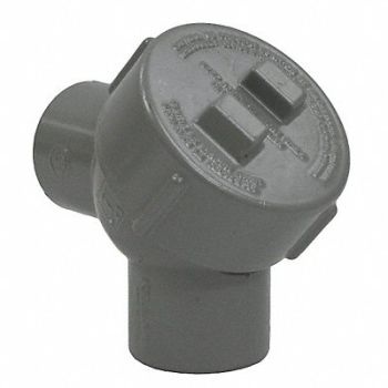 HUBBELL KILLARK Capped Elbow Aluminium Trade Size 3/4in, 4TZL1