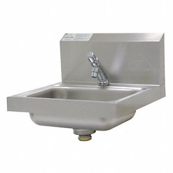 GRAINGER APPROVED Hand Sink Rect 14in x 10in x5in, 4UDH3