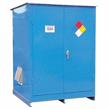 DENIOS Storage Locker Fire Rated 2 Tote Steel, 8DPR3