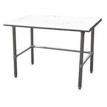 GRAINGER APPROVED Fixed Work Table SS 72 W 30 D, 4UEJ5