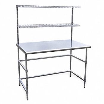 GRAINGER APPROVED Workbench SS 60 W 30 D, 4UEN3
