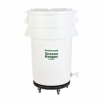 RUBBERMAID COMMERCIAL PRODUCTS Container Includes Base Lid and Dolly, 4UEY8