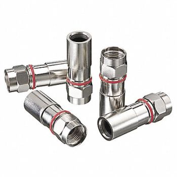 POWER FIRST Coaxial Connector RG59 Reg/Tri/Quad PK50, 4UJL4