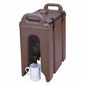CAMBRO Beverage Container 16 1/2x 9x 18 Brown, 4UJL6