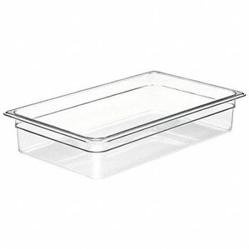 CAMBRO Food Pan Full Size Clear PK6, 4UJT3