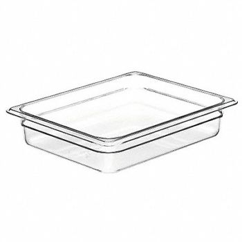 CAMBRO Food Pan Half Size Clear PK6, 4UJT9