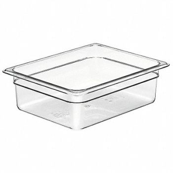 CAMBRO Food Pan Half Size Clear PK6, 4UJU1