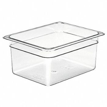 CAMBRO Food Pan Half Size Clear PK6, 4UJU2