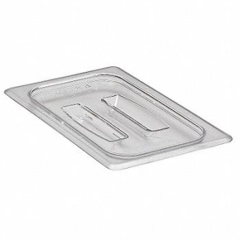 CAMBRO Food Pan Lid Fourth Size Clear PK6, 4UJW5