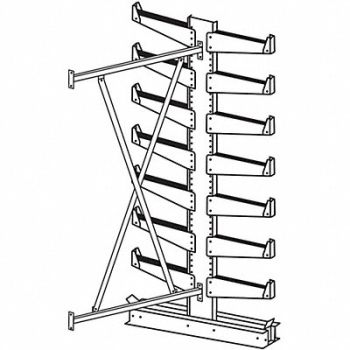 JARKE Cntlvr Rk 34 inx84 inx72 in Add-On, 4UK89